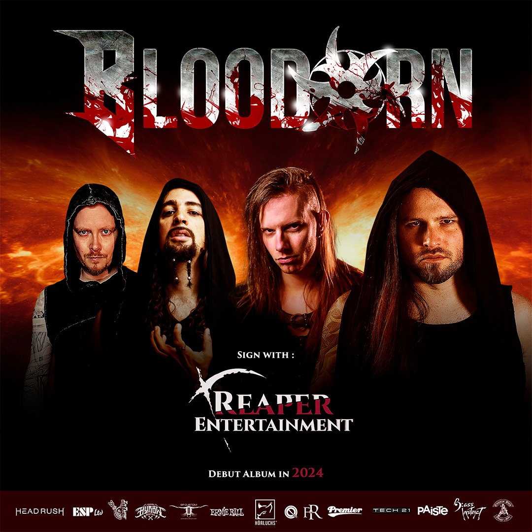 +++ Bloodorn - sign with Reaper Entertainment +++ BLOODORN, a new power metal band led by SIRENIA's lead guitarist Nils Courbaron, has signed a worldwide record deal with REAPER ENTERTAINMENT.