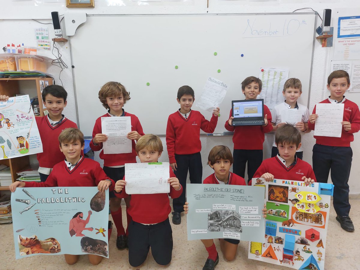 🇬🇧 PYP 6 students have worked on their second enquiry unit “Where we are in place and time” and travelled back in time to learn about Prehistory and Ancient Civilisations 🕰️🌍. #puertapalma_eltomillar #unidaddeindagación #indagadores #PEP6 #ColegioSolicitanteIB #de0a18años 👍🏻😊