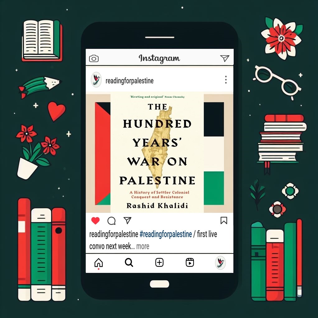 read4palestine's tweet photo. We're live with our first selection for our book club, "The 100 Year's War on Palestine" by Rashid Khalidi 📖

First discussion is on November 30th, we can't wait! 🤩 https://t.co/goV13Ts9rf