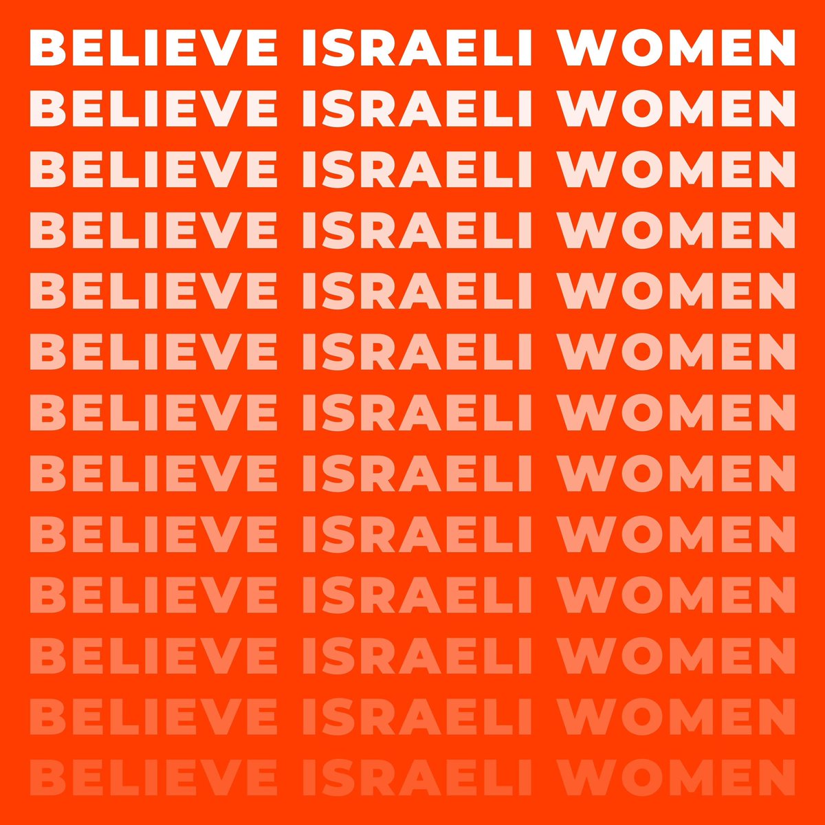 𝐈𝐬𝐫𝐚𝐞𝐥𝐢 𝐰𝐨𝐦𝐞𝐧 𝐚𝐫𝐞 𝐰𝐨𝐦𝐞𝐧 𝐭𝐨𝐨. 

As the world marks 16 days to raise awareness for the elimination of violence against women, now more than ever we must speak up for the Israeli women who were victims of the horrific #HamasMassacre. 

#NoExcuse