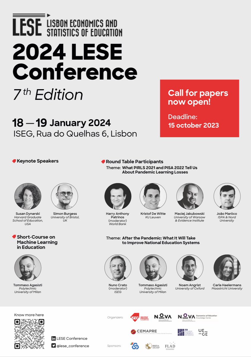 lese_conference's tweet photo. 📣 Attention authors! If your papers have been accepted, the clock is ticking. Early bid registration ends this week on November 30, at midnight GMT 00:00 🕛

 https://t.co/VJuYvmcAhG https://t.co/aZWU6Lvo6l