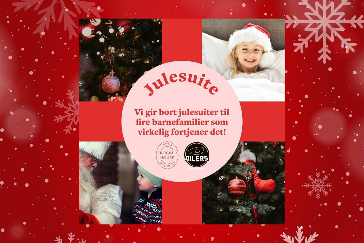 Hjelp oss å hjelpe! ❤️

Vi donerer bort suiter til jul på Frogner House Sirkus Renaa til fire familier med kampbilletter til romjulskampen i Restaurant Legenden, bla.✨

Les mer: oilers.no/nyheter/hjelp-…