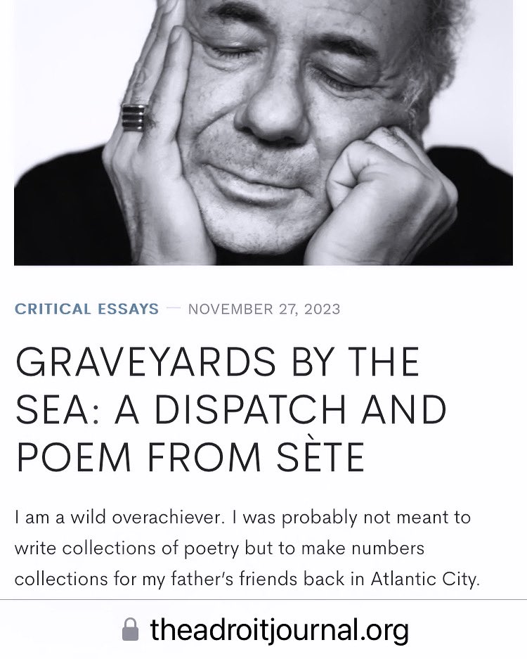 StuartDischell's tweet photo. My article is live on @adroitjournal #poetry #poems #poetrycommunity #poesie #stuartdischell
https://t.co/7nBBBAymC6 https://t.co/eurhOlIITk