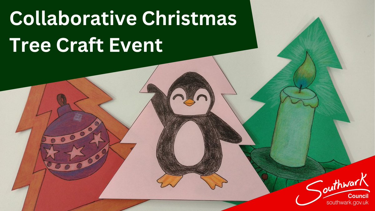Join in with our Collaborative Christmas Tree Craft Event at #CanadaWaterLibrary Get in the festive spirit and add help us create our tree! Wednesday 29 November, 4pm orlo.uk/7rh67