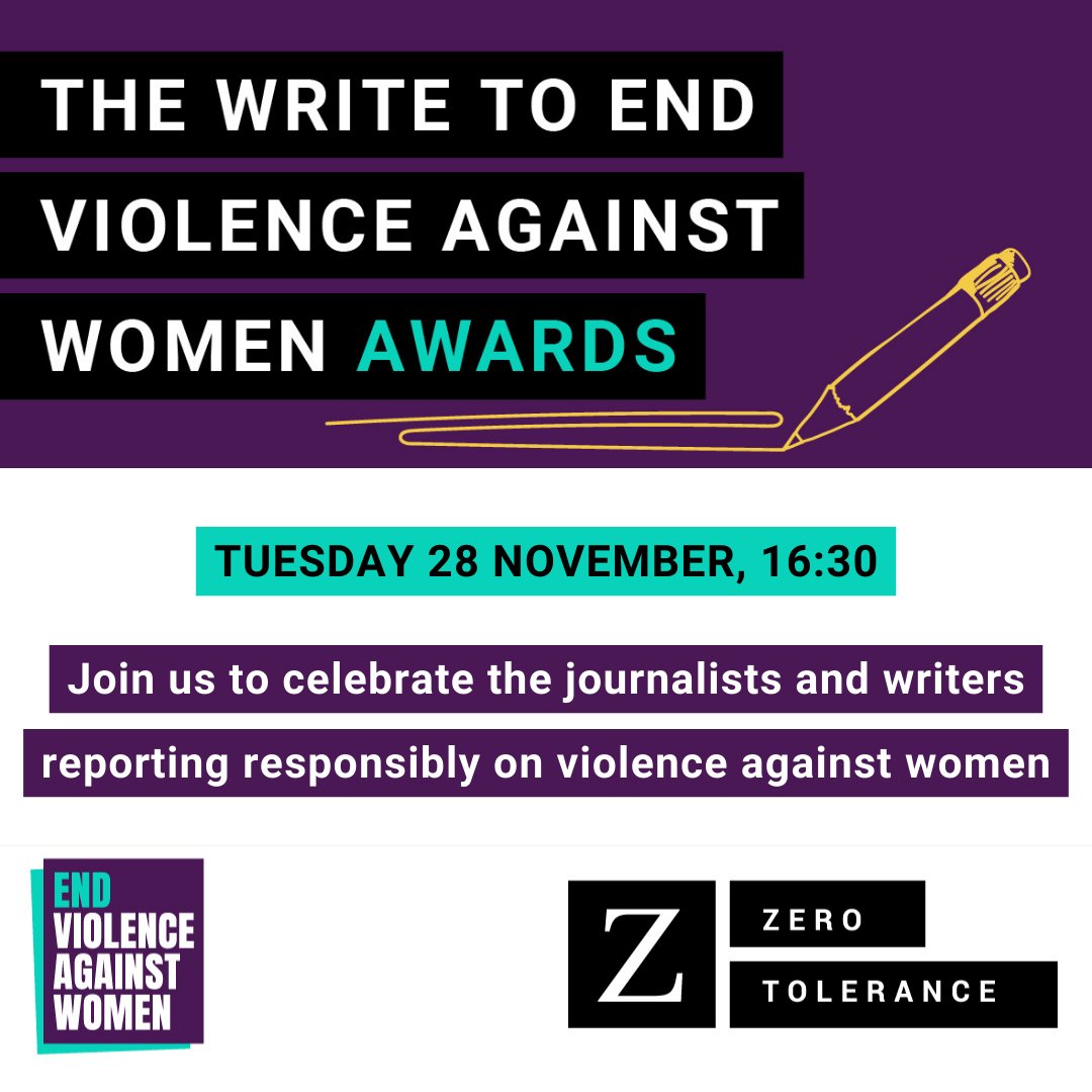 📣 TOMORROW 📣 Join our Write to End Violence Against Women Awards with @ZTScotland, recognising excellence in reporting Hear from our judges @afuahirsch @CommissionerDA @IpsoNews @impress_org & speakers @dancinginshado @rashedaashanti @fawcettsociety 👉bit.ly/3Rd2lss