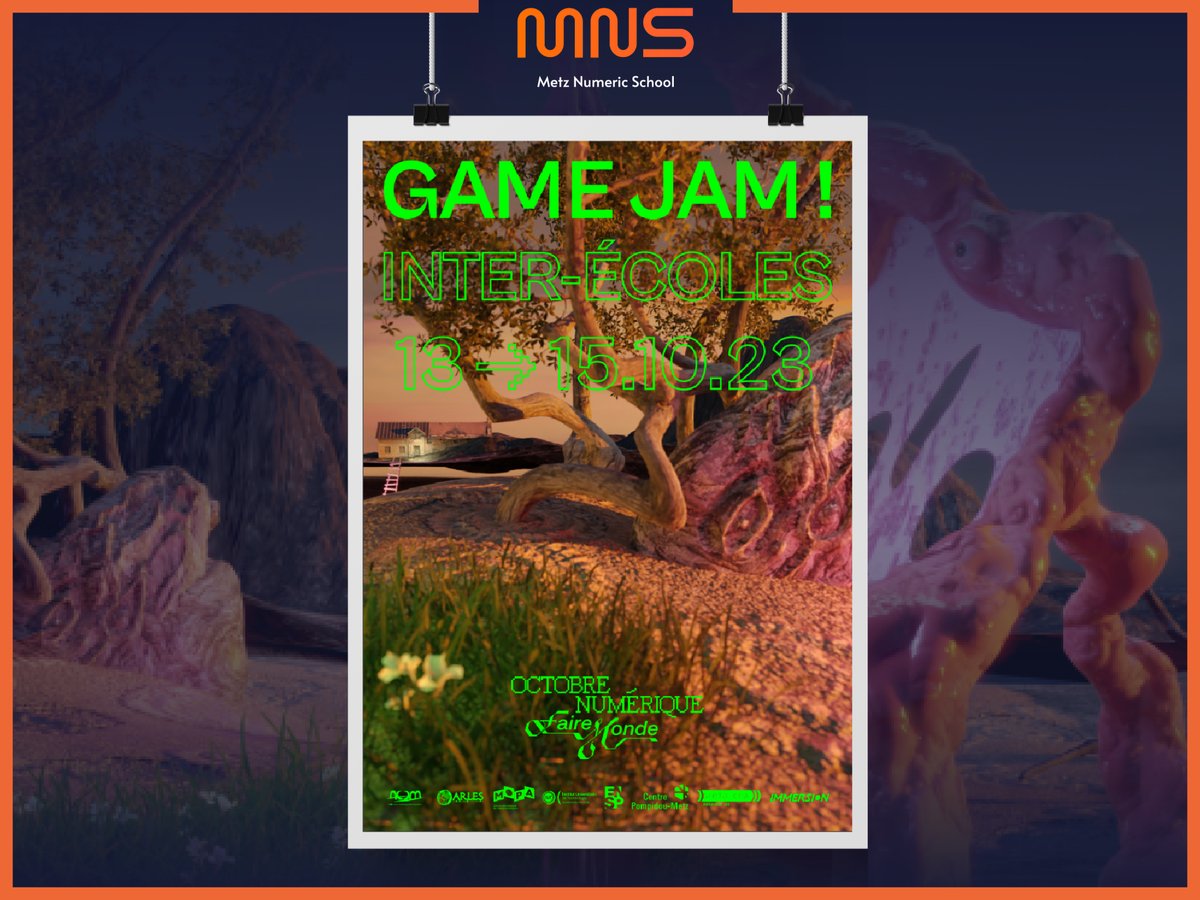 Metz Numeric School (@metznumschool) on Twitter photo Le mois dernier, les alternants de Metz Numeric School ont participé à une Game Jam au Centre Pompidou de Metz, organisée par le festival "Octobre Numérique – Faire Monde". 🎮💡 Découvrez les coulisses de cette aventure unique dans notre dernier article 👉metz-numeric-school.fr/fr/actualites/… Le mois dernier, les alternants de Metz Numeric School ont participé à une Game Jam au Centre Pompidou de Metz, organisée par le festival "Octobre Numérique – Faire Monde". 🎮💡 Découvrez les coulisses de cette aventure unique dans notre dernier article 👉metz-numeric-school.fr/fr/actualites/…