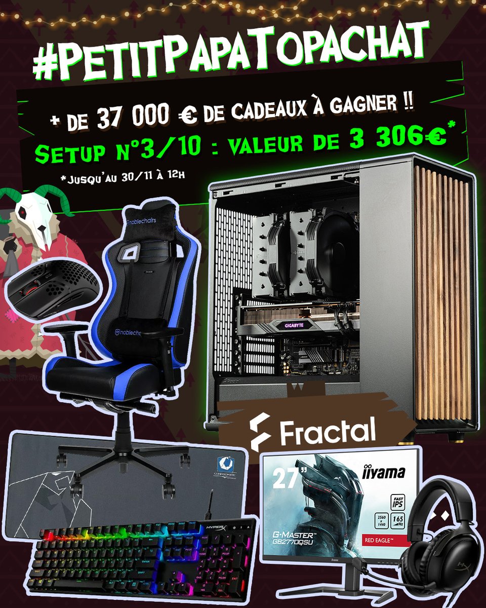 🎄 #PetitPapaTopAchat 
Augmente tes chances de remporter le #Setup3 !

Participe aussi sur Insta !

instagram.com/p/C0JaNpSCDJX/