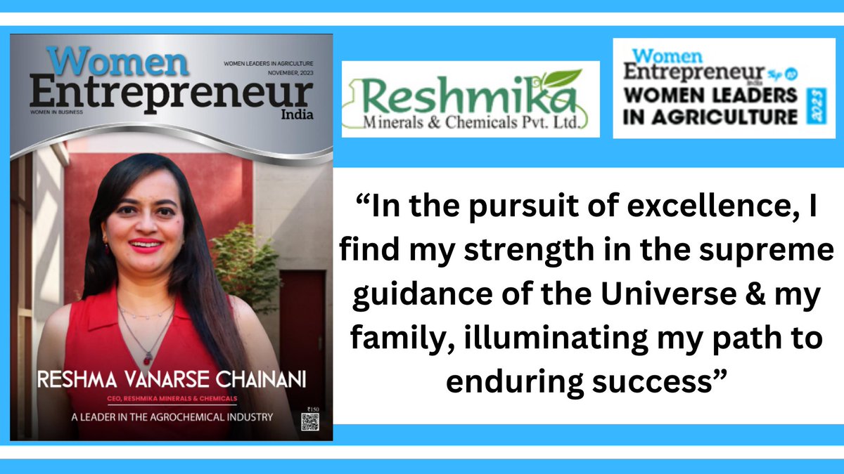 WomenEntrepre16's tweet photo. Article: https://t.co/EcVCkwFjOB
#AgrochemicalIndustry #agriculturalrichness #agrochemicalmanufacturing #educationalfoundation #technologytrends #ManagementInformationSystem https://t.co/mwCFcSTi9o
