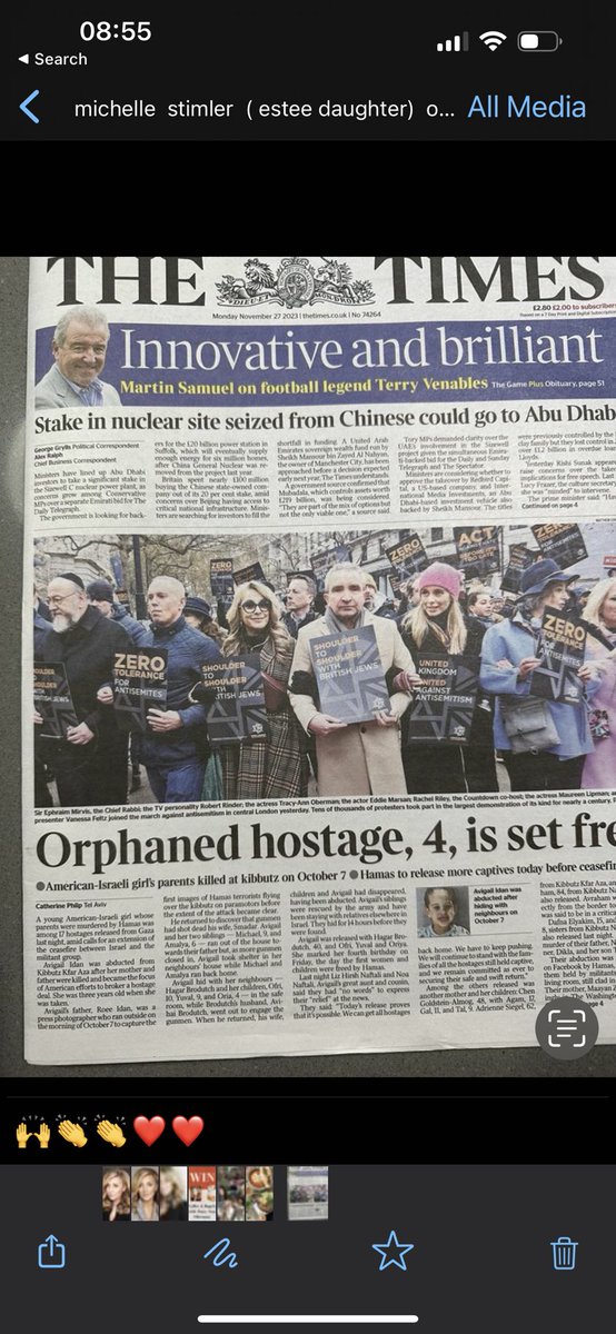 I was privileged to give the speech in Parliament Square yesterday to over 106,000 friends and allies marching peacefully to say no to Joo hate, no to all forms of hate and standing together against a greater evil. Please read it it came from the heart.