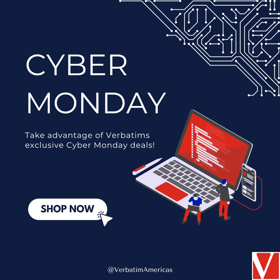 usverbatim's tweet photo. Cyber Monday is here! Gear up for incredible discounts on cutting-edge Verbatim technology all week long!
https://t.co/vzvdpAhDhk
#TechnologyYouCanTrust
#CyberMonday
#Discounts
#Sales
#Tech https://t.co/mZEmfK47B4