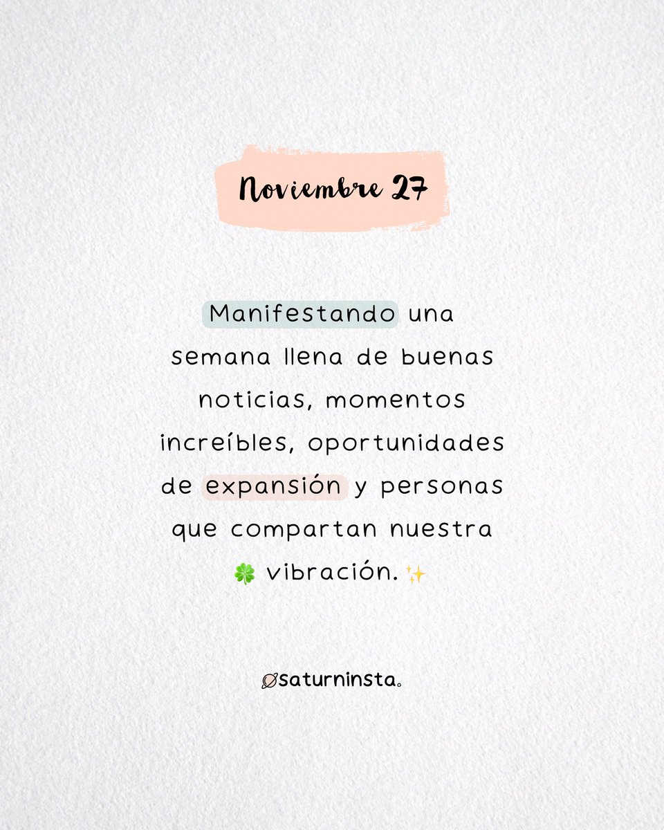 saturninsta's tweet photo. Manifestando cosas buenas para esta nueva semana. 🤞🏼✨ https://t.co/RIoIs8HFMz