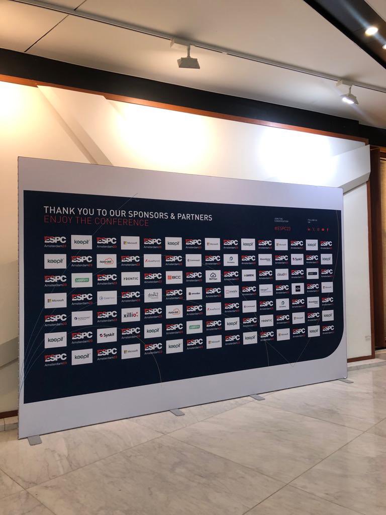 Remember to take a snap at our photo wall 😁🥳 #ESPC23