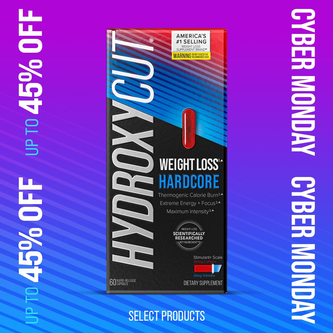 Cyber Monday means BIG TIME SAVINGS on @Hydroxycut products, including our new HARDCORE bundle. What was $69.98 is just $38.49 --- today only! hydroxycut.com/products/hardc…
