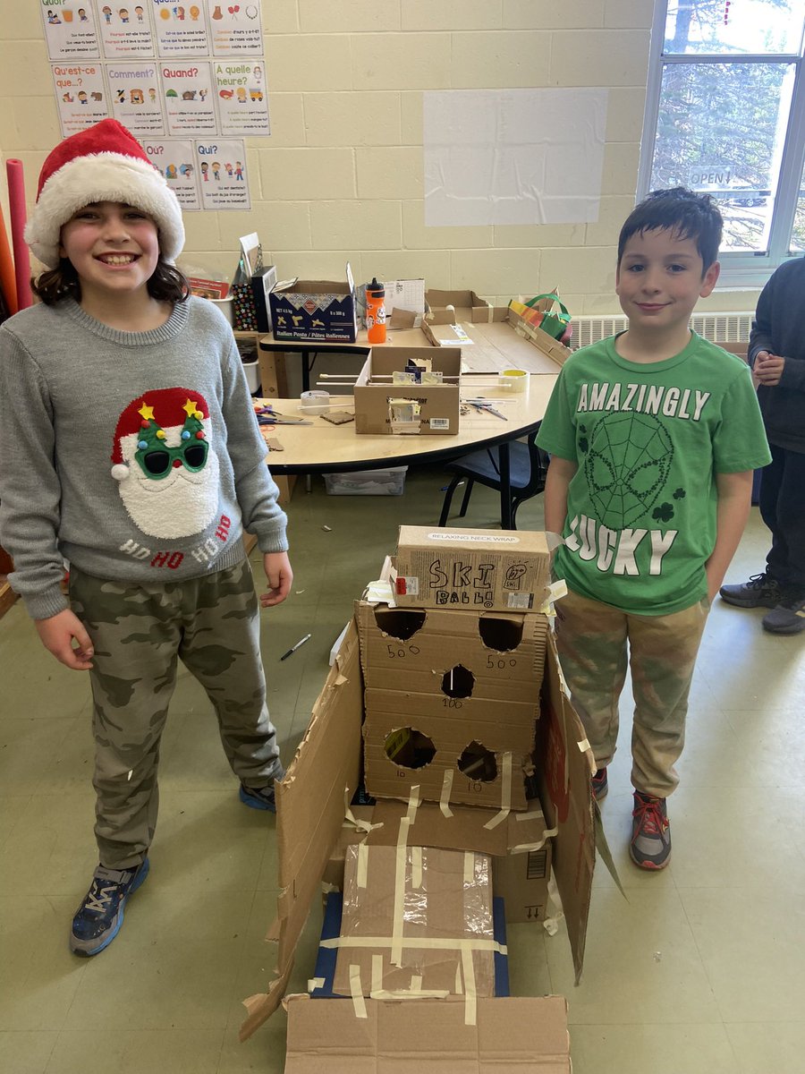 Mme_Ferguson's tweet image. Check out these amazing cardboard creations done by these creative grade 5 students Friday! #CardboardChallenge @bltsenior