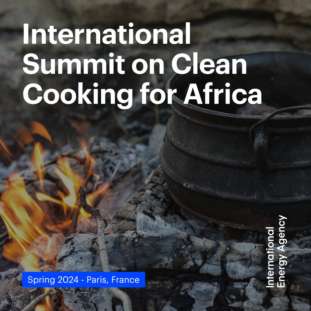 The lack of access to clean cooking is a critical health, gender, energy & climate issue affecting a billion people in Africa In spring 2024, @IEA will host a major international summit with government & business leaders from around the world to address this urgent challenge