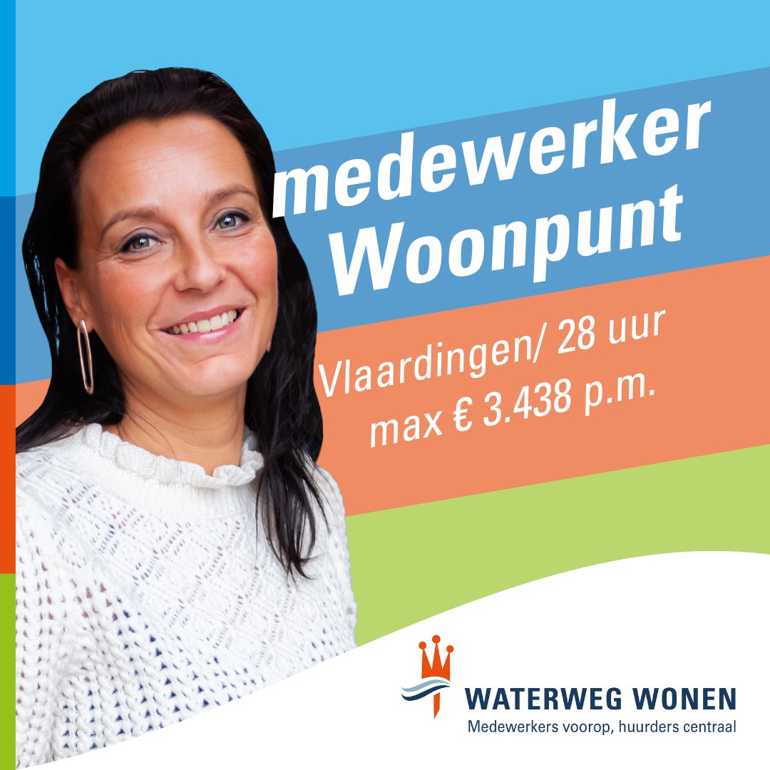 Zoek jij een baan waarin je elke dag het verschil maakt voor onze huurders? Dat komt goed uit, want wij zoeken een:

medewerker Woonpunt
28 uur per week

Wacht niet langer en solliciteer vandaag nog! 
 werkenbijwaterwegwonen.nl/vacaturebeschr…

#vacature #woongeluk #werkgeluk