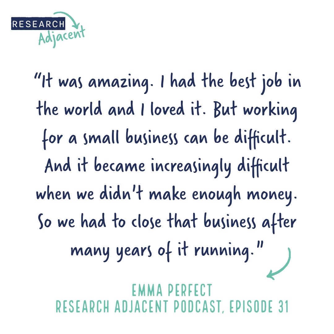 In the latest episode Emma Perfect talks about her experiences of the entire life cycle of a small company - from the excitement of getting started to the sadness of closing it down (many years later). Thanks for your honesty Emma - it's such an important conversation.