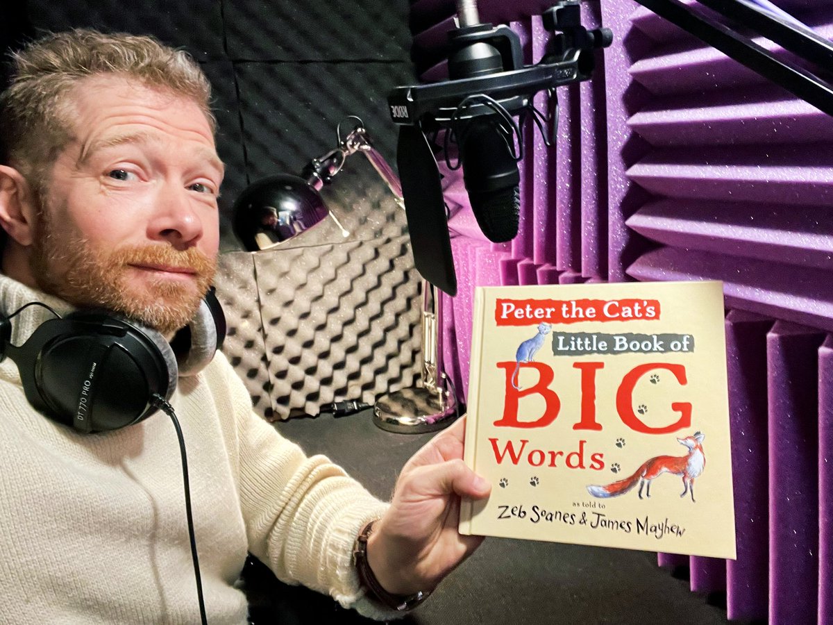 This morning I had fun recording Peter the Cat’s Little Book of BIG Words at the wonderful <a href="/nonfictionaudio/">Sound Understanding</a> studios in Bath. Snap up a copy from gaspardthefox.com/shop