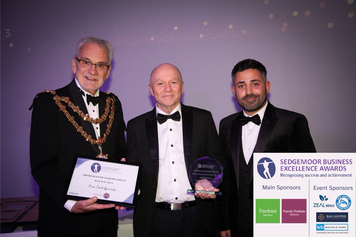 𝐁𝐫𝐢𝐝𝐠𝐰𝐚𝐭𝐞𝐫 𝐈𝐧𝐝𝐞𝐩𝐞𝐧𝐝𝐞𝐧𝐭 𝐓𝐫𝐚𝐝𝐞𝐫/𝐑𝐞𝐭𝐚𝐢𝐥𝐞𝐫 𝐨𝐟 𝐭𝐡𝐞 𝐘𝐞𝐚𝐫 – Sponsored by Bridgwater Town Council
Paul Smith Associates - WINNER
#SBEA2023