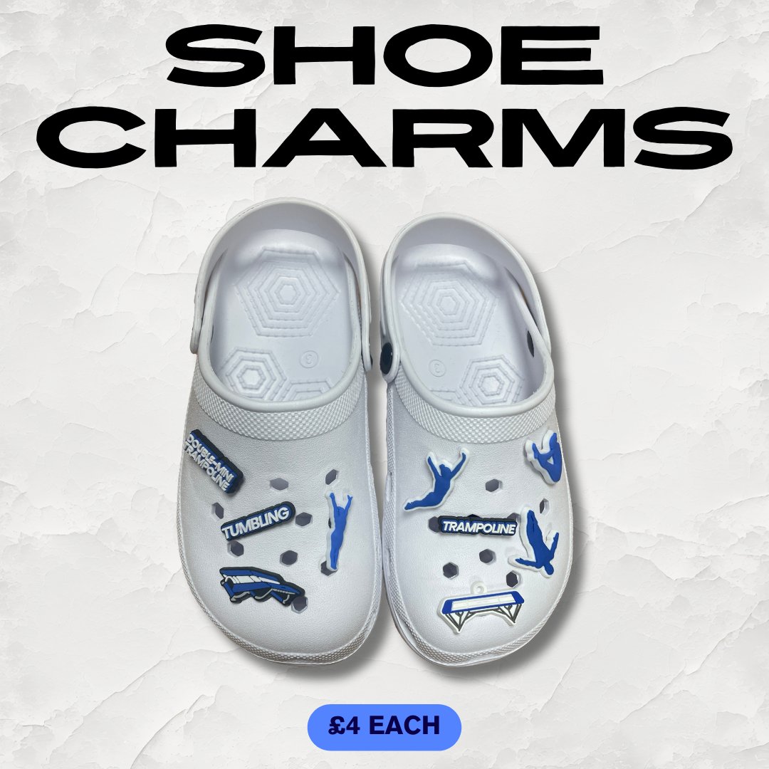 GymaidLtd's tweet photo. Only £4 for the perfect stocking filler? Check out our shoe Charms!🤸🏼‍♀️

Available now at https://t.co/UVAKnp6QRs

#shoecharms #Gymnastics #Trampoline #Tumbling #DoubleMiniTrampoline https://t.co/wMfur4yoKj