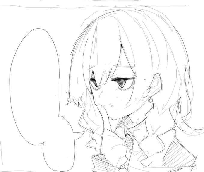 クソマンガの下描きです 