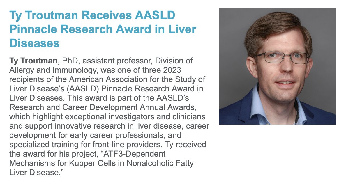 A Monday pick-me-up: seeing our faculty's accomplishments featured in CCHMC emails! Congratulations Dr. Troutman! @TyTroutman3