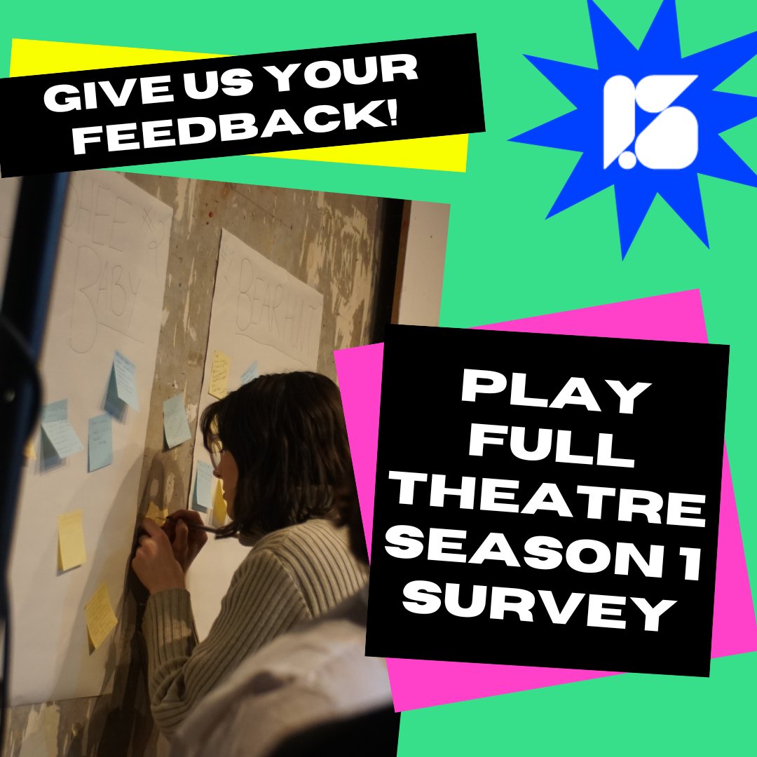 We're busy planning Play Full season 2 and we need your help!

Fill out our short survey to let us know what you've enjoyed most, what you wish we'd done differently and what else we could do to support emerging artists in future ✔️❌❔

docs.google.com/forms/d/e/1FAI…
