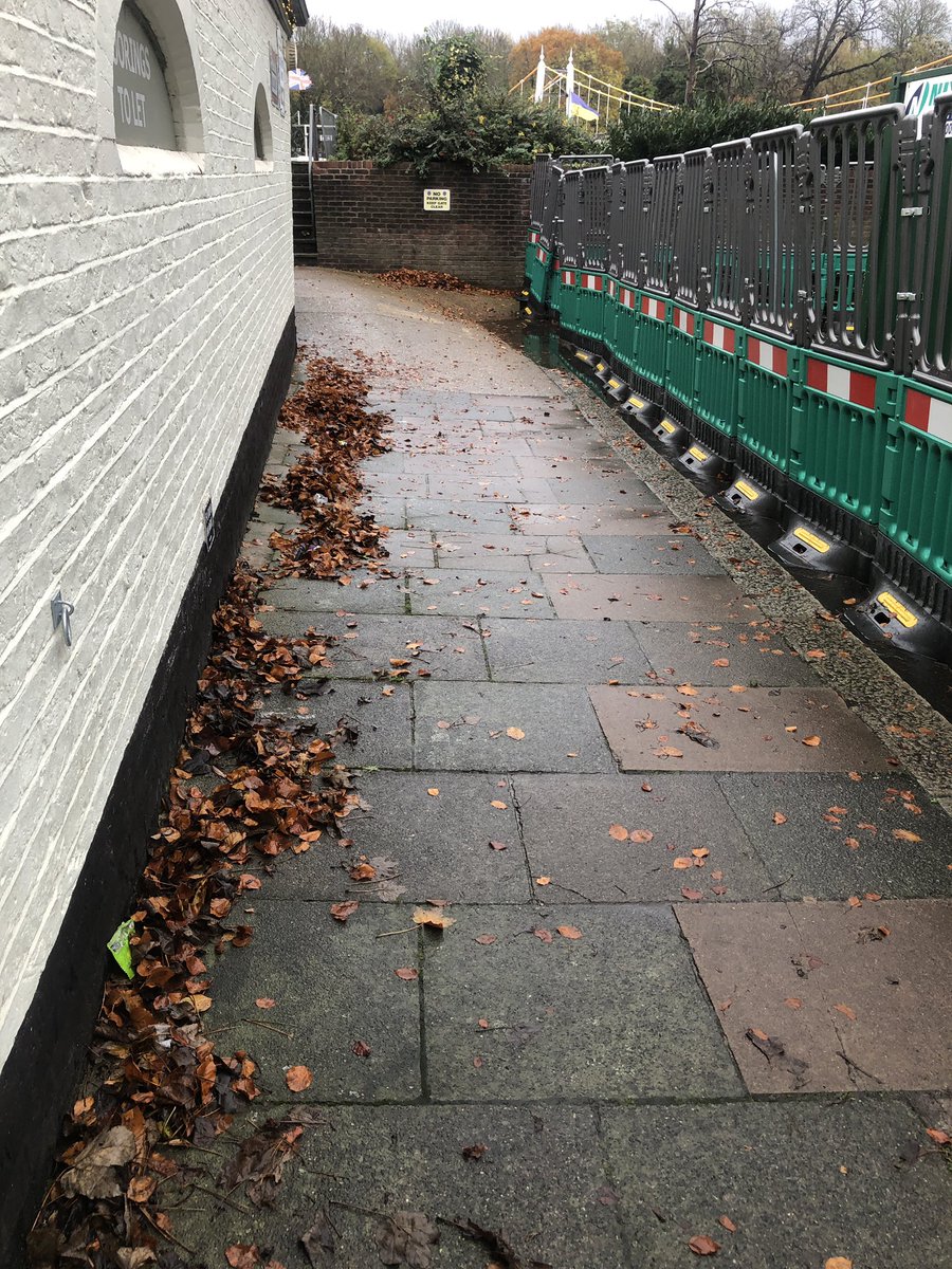 @LBRuT_Help can you please ask the sweepers to come to Ferry Road TW11 ! They never ever come ! We have moved the leaves from blocking the drain but need them removing or we will flood. @Gareth_Roberts_ #teddington