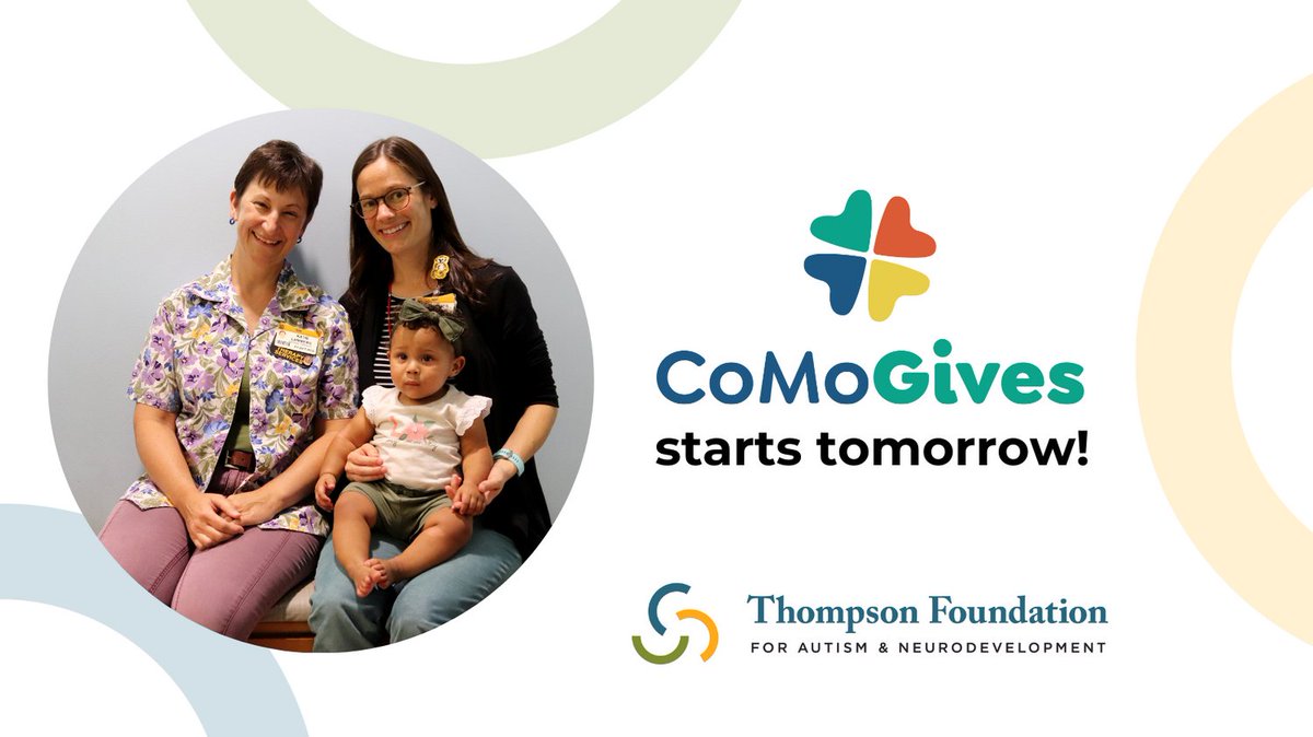 tfautism's tweet photo. The Thompson Foundation strengthens children and families affected by #autism and neurodevelopmental disorders. Tomorrow, you can make a difference for patients at @mutcautism. Support our #CoMoGives campaign tomorrow on #GivingTuesday! https://t.co/KLtfl1np5R