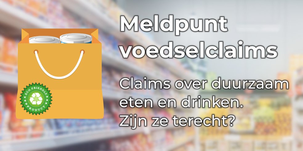 Heb jij in een reclame of op een verpakking een claim gezien of gehoord over duurzaamheid van voedselproducten? Meld deze claim!  meldpunt.thequestionmark.org

#MeldpuntVoedselclaims
