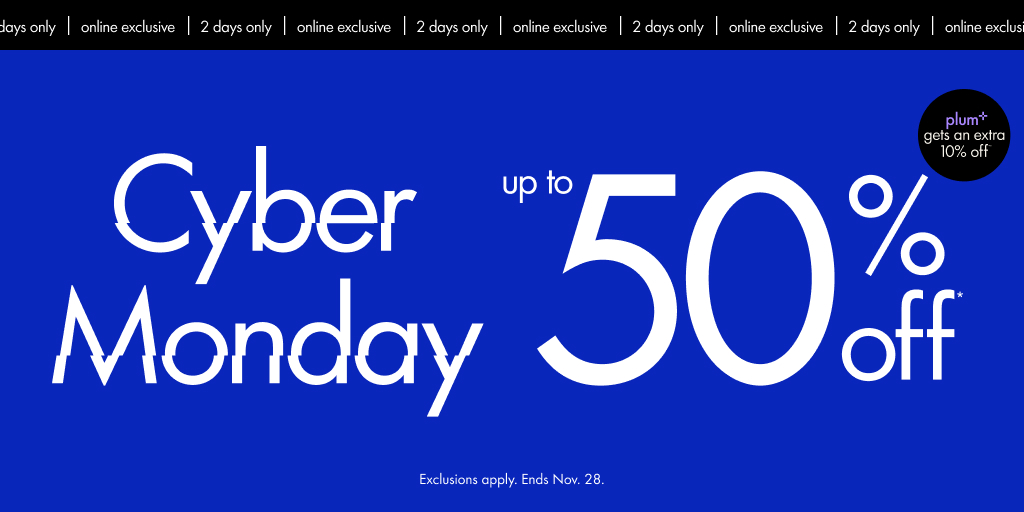 chaptersindigo's tweet photo. Did someone say #CyberMonday?! Get up to 50% off select books, toys, accessories, and so much more until Nov.28! 💻
#plumPLUS get an extra 10% off. 🙌
Sale is online only, exclusions apply.
It's an add to cart day! 🛒✨ https://t.co/J2H160jMHo
#CyberMondayDeals https://t.co/9xVQ2hv9GU