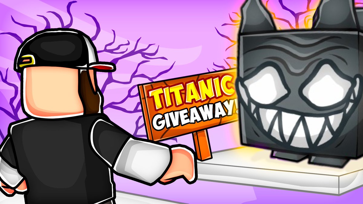 TITANIC NIGHTMARE CAT GIVEAWAY!!!!

ENTER HERE: youtube.com/shorts/MoOU-A_…

We have FINALLY reached 5000 subs!

The giveaway will end Saturday December 2nd.

Retweet for BONUS LUCK!

Winner will be announced via Livestream

Stream @ 2pm EST 12/2/23

<a href="/BuildIntoGames/">BIG Games</a> #PetSimulator99