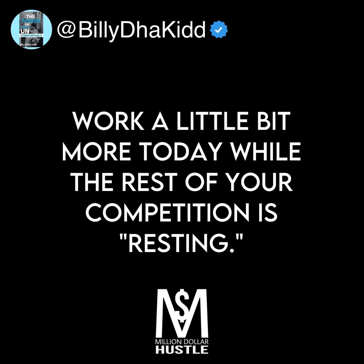 Most ppl look forward to “holidays” or “off days.”  That’s when you push the gas a bit more.  Just a 👌🏼 bit more than your #competition

Yes it’s uncomfortable but thats how you stand out from the rest of them.