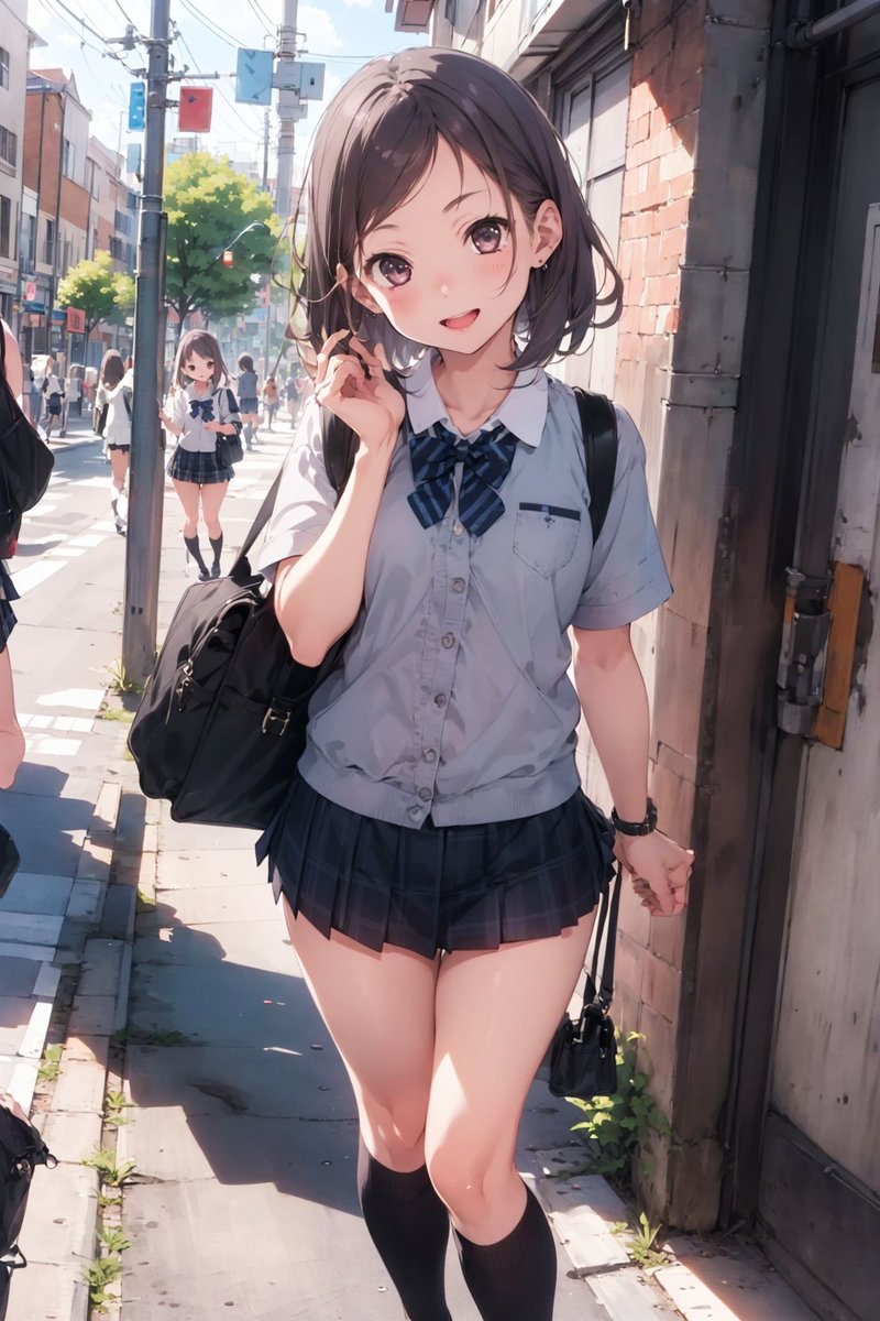 HokkeClubAI's tweet photo. ミニスカJKの幼馴染と登校‼️
(差分配布対象) https://t.co/NfwlRpLURc