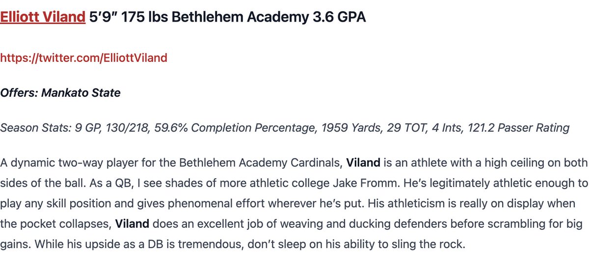 Thanks for the write up. <a href="/MNFBSpotlight/">MNFootballSpotlight</a>