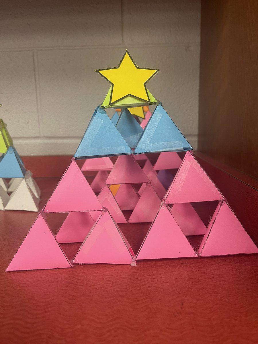 Happy holidays from 8th grade Geometry. Sierpinski Pyramid Trees <a href="/ERadabaughBGCS/">Eric Radabaugh</a>