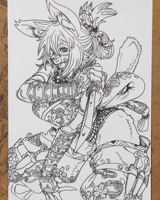 新しい絵柄を練習。 