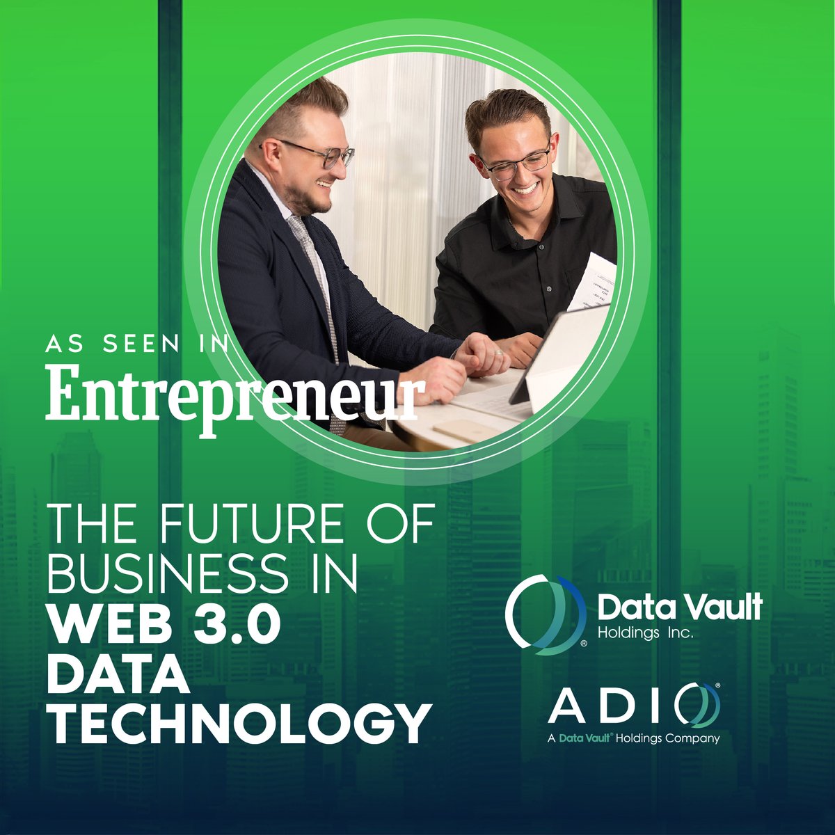 Datavault® (@the_datavault) on Twitter photo Thank you <a href="/Entrepreneur/">Entrepreneur</a> mag for featuring Data Vault® Holdings technology platform’s integration with the Web 3.0 revolution. The company’s Datavault® platform, coupled with its Information Data Exchange®, Data Refinery™ & ADIO® tech, ushers in a new era of data empowerment. Thank you <a href="/Entrepreneur/">Entrepreneur</a> mag for featuring Data Vault® Holdings technology platform’s integration with the Web 3.0 revolution. The company’s Datavault® platform, coupled with its Information Data Exchange®, Data Refinery™ & ADIO® tech, ushers in a new era of data empowerment.