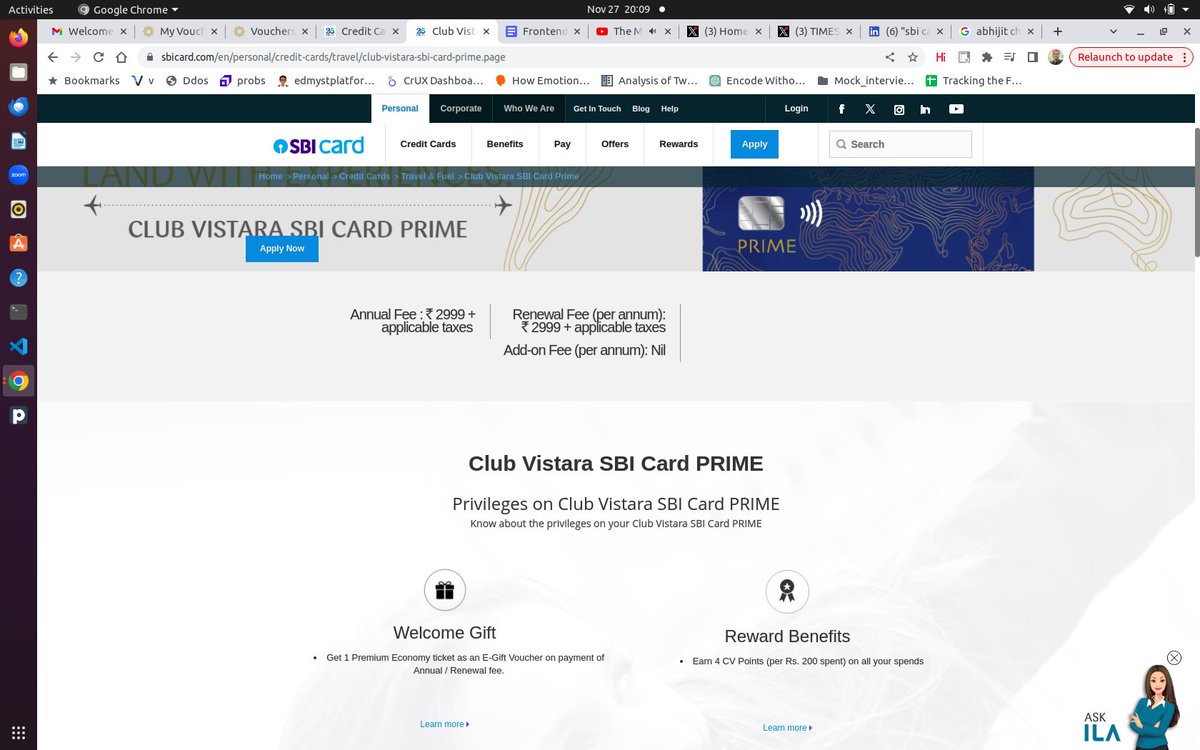 mkumar9009's tweet photo. @SBICard_Connect
@airvistara
#clubvistara #sbivistara
@abhijitchaks
#creditcards  They are just fooling around people.. by giving some other voucher..Have not provided the vistara ticket voucher even after 2 months, even after charging 3000 rs for card. https://t.co/rX2IyffFeb