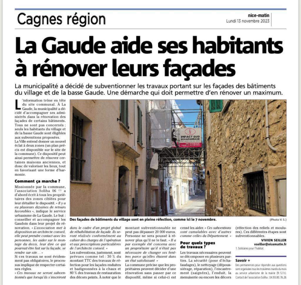 AlexndraBorchio's tweet photo. 💡 Parce que les élus des Alpes-Maritimes sont toujours à l’écoute de leurs administrés, je veux féliciter cette belle initiative de @BBettati et
la municipalité de La Gaude visant à  aider leurs habitants à rénover leurs façades et entretenir le patrimoine !
#MediaPositif https://t.co/9MDVH9HafC