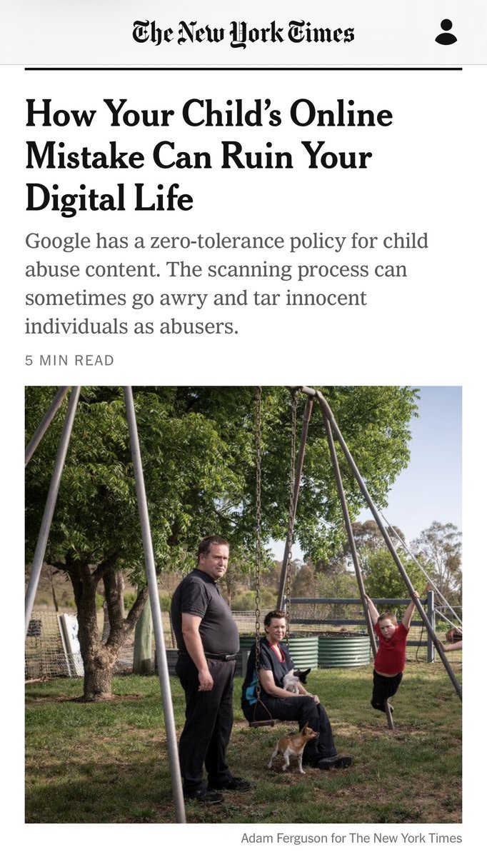 My latest. The tldr; Do not let your kids use your Google account on their tablets. nytimes.com/2023/11/27/tec…