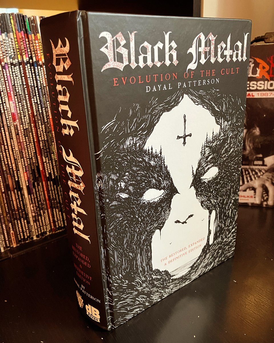 dbmagazine's tweet photo. Take 20% off this damn nearly 900-page monster, "Black Metal: Evolution of the Cult—Restored, Expanded & Definitive Edition," available EXCLUSIVELY in the US via Decibel Books, today only! #blackmetal #evolutionofthecult https://t.co/w11INzKYzG