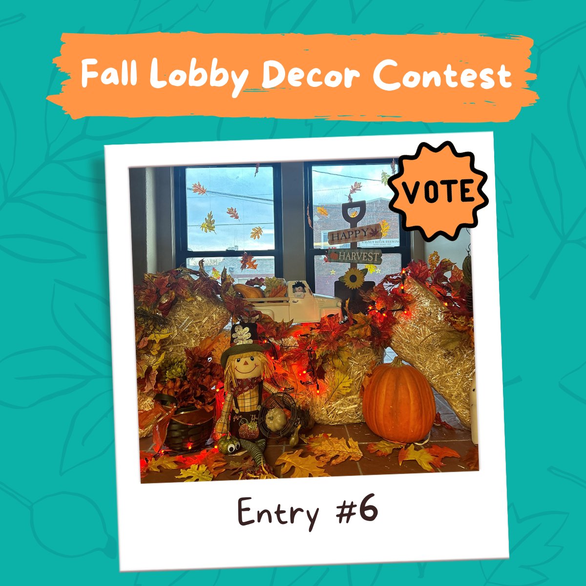 KansasCPAs's tweet image. Entry post 2/2

Entries 5-7 are here with Snoopy, scarecrows and clever puns! We will announce the winner on Thursday, so be sure to vote for your favorites soon. 

&amp;gt;&amp;gt; hubs.la/Q029-N9-0 

#WorkWithAdamsBrown #lobbydecor #lobbydecorcontest #falltheme