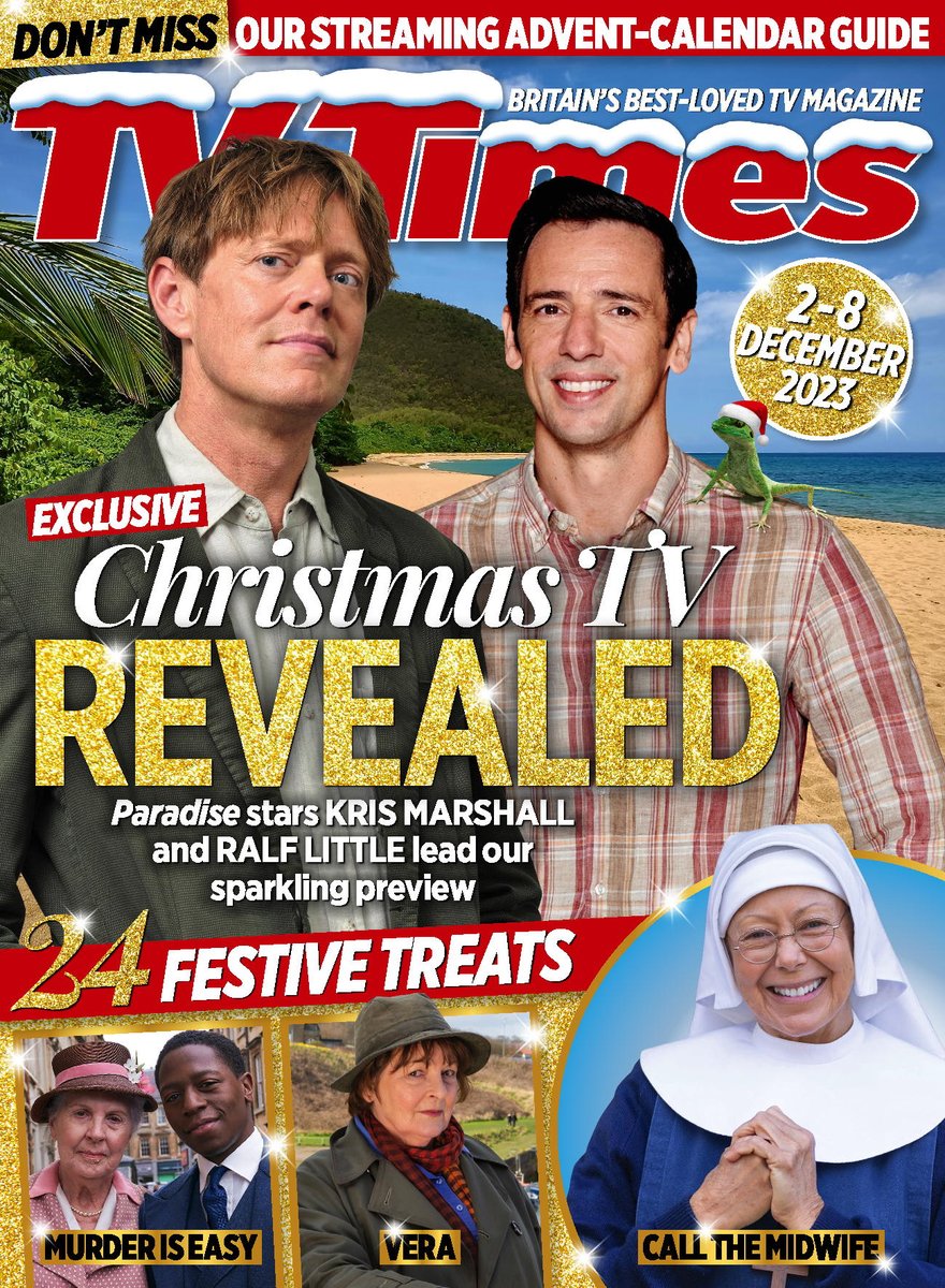 In a fab-yule-ous issue @deathinparadise and @BeyondPOfficial lead our Christmas preview 🎄🎄🎄. Plus @bbcdoctorwho, our festive streaming guide and more! Out now in print and digitally at Apple's App Store, Zinio and Kindle Unlimited. Subscribe and save: magazinesdirect.com/az-magazines/3…