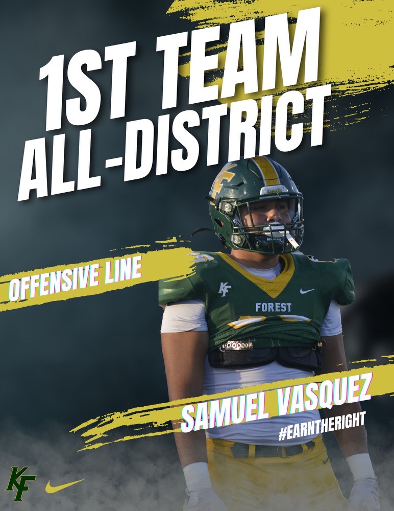 Congratulations to Sammy Vasquez on earning 1st team All District
#Earntheright