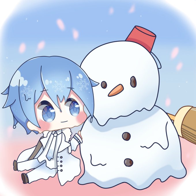 「blue hair snowman」 illustration images(Latest)
