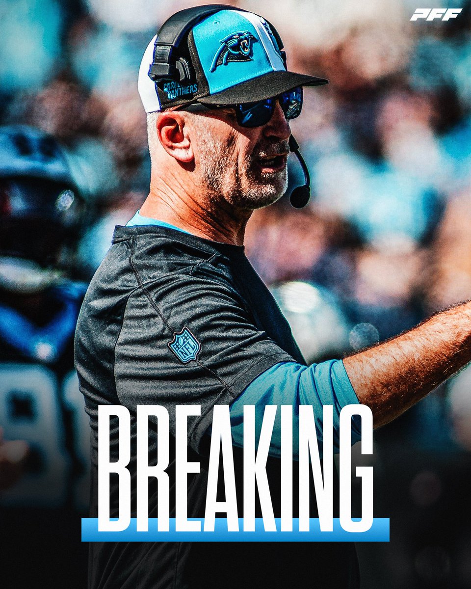 PFF's tweet photo. The Panthers have fired Frank Reich after less than one season per @TomPelissero https://t.co/X2hGDDPoOe