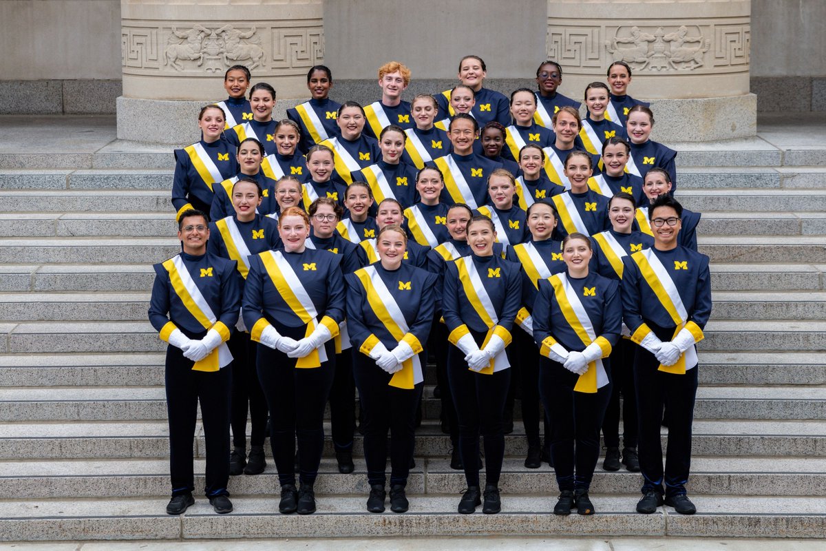 umichband's tweet photo. For our final #SectionSpotlight of the year, we turn our attention to the flags! ⁠
⁠
#Flag #GoBlue 💛💙 https://t.co/fHzGbfumy5
