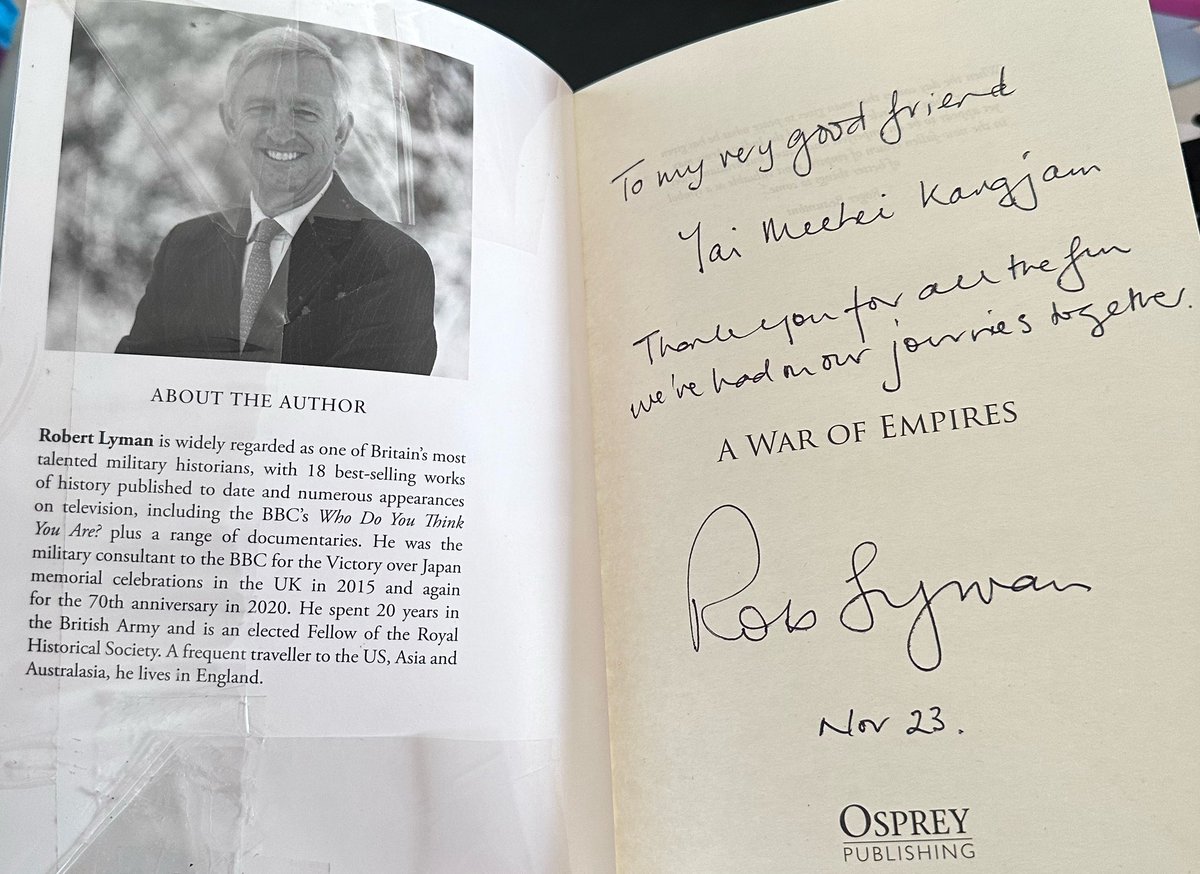Yai_Kangjam's tweet photo. #unclebill visits Yai !!! One of the finest generals of #WWII will be standing by my side to guide me in my future endeavours. How cool is that ! Thank you @robert_lyman for this lovely gift! https://t.co/TZI9hx1XbN