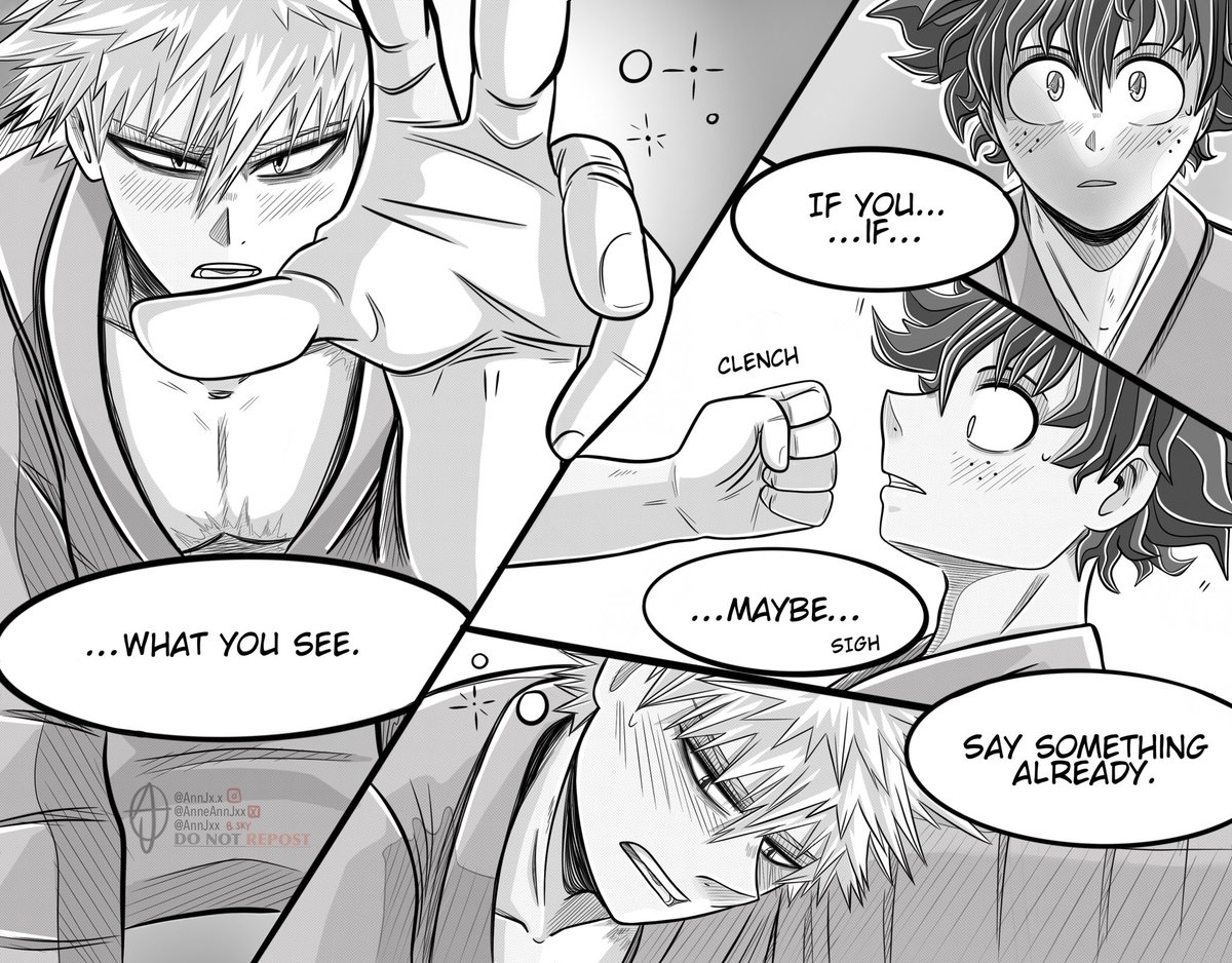 AnneAnnjxx's tweet photo. π§‘ππ§‘Part 2 is here!π§‘ππ§‘β¨ I decided to call this comic "Say Something" and I'm not sure how many parts it will have but π I will see! β¨
Moots! It's time to manifest yourself again π
#bkdkbk #BKDK #bkdkdoujinshi #bakugoukatsuki #midoriyaizuku #mha406 #mha405 #bnha #part2 https://t.co/loFigqSc6h